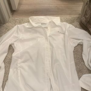 White Columbia Fishing Shirt